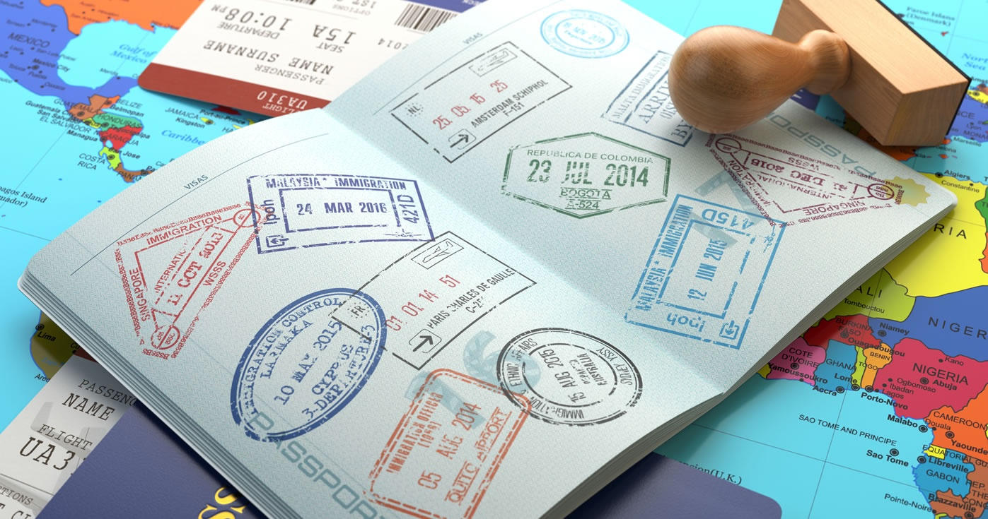 Passport along with Stamp