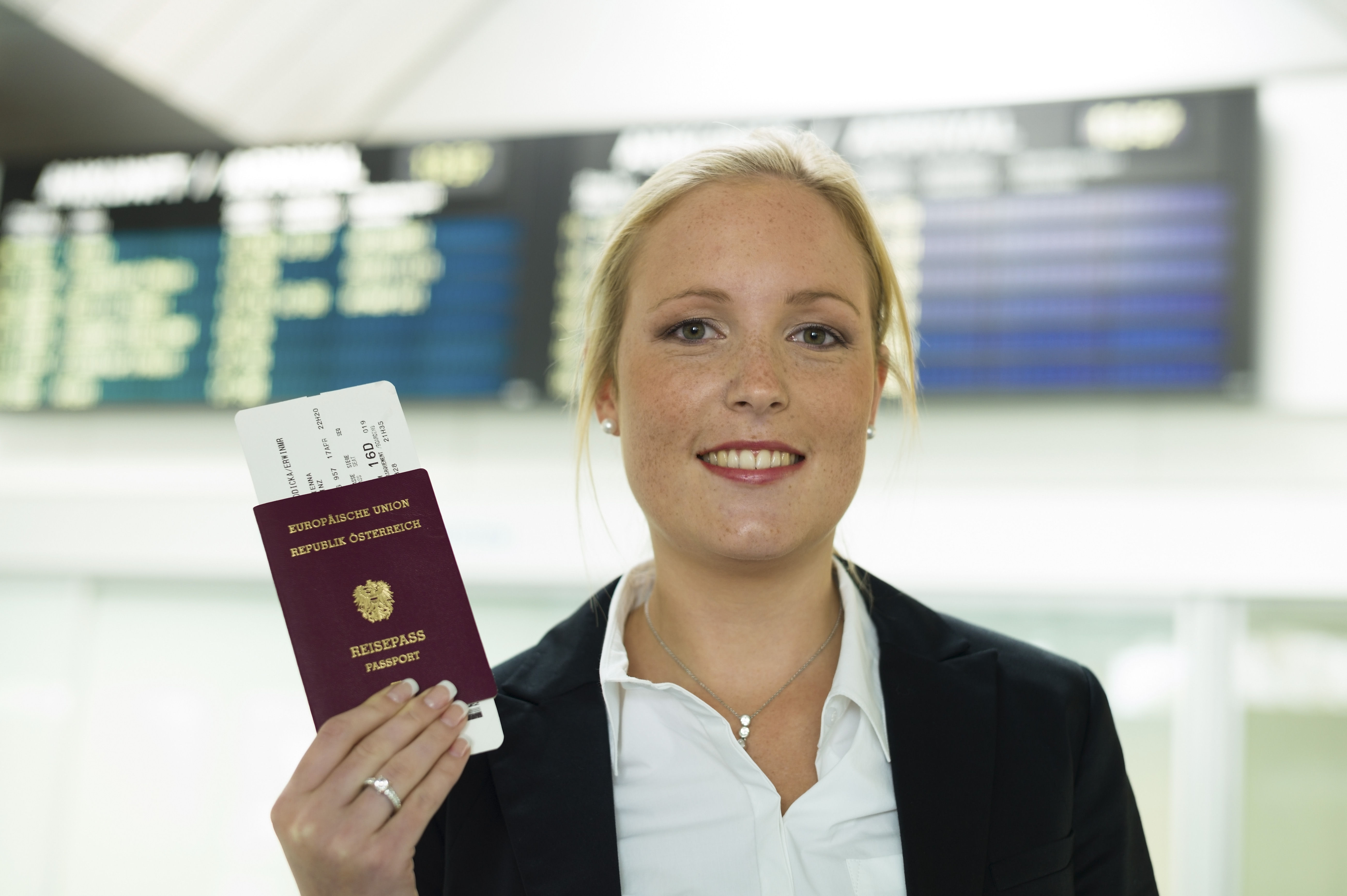 Austria Women with the passport